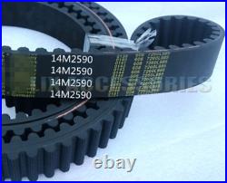 14M2590 rubber transmission belt 185 teeth, length 2590mm, pitch 14mm, width 95mm