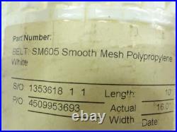 184547 New-No Box Habisat SM605-10x16 Smooth Mesh Belt 10' Length 16 Width