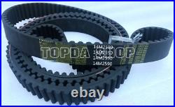 1PC 14M2590 rubber transmission belt 185 teeth, length 2590mm, pitch 14mm, width