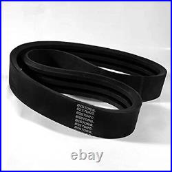 2/B225 Rubber V-Belt, Banded Black, 226.50 Length x 1.41 Width x 0.55 Height
