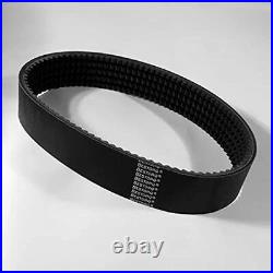 4/3VX530 Rubber V-Belt, Banded/Cogged, Black, 53 Length x 1.624 Width x 0.4