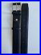 Artioli Men's Calfskin Leather Belt Black Size Medium 95cm Length 4cm Width