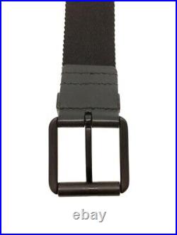 Authentic Christian Dior Black Nylon Belt Total Length 110 x Width 3.5cm
