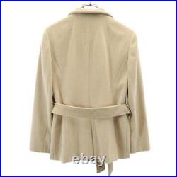 Burberry London Angora Blend Jacket size 40 Beige Women's length 66cm width 45cm