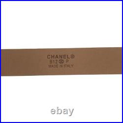 CHANEL authentic Belt color Yellow Enamel length 95.5cm width 1.5cm Used Ladies