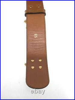 Celine belt camel leather women's width 4 length 99.5