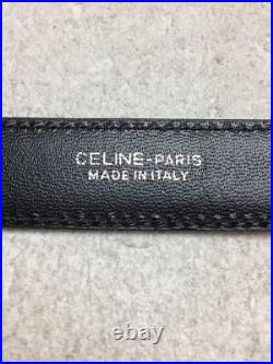 Celine narrow belt red women's width 2 total length 81.5