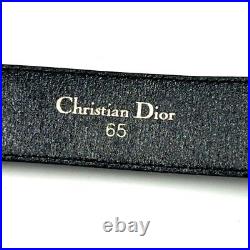 Christian Dior's Gold Logo Buckle Black stamping Belt length 76.5cm USED