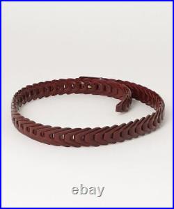 GUCCI Authentic belt color Brown size Width 3cm Total length 100cm women's used