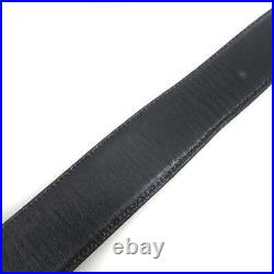 GUCCI G Buckle lady Belt Leather Black women waist 77-81.5cm length93cm width3cm