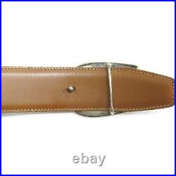 GUCCI G Buckle lady Belt Leather Black women waist 77-81.5cm length93cm width3cm