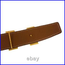 HERMES Authentic Constance Reversible 100 Belt Leather Buckle Length 119cm