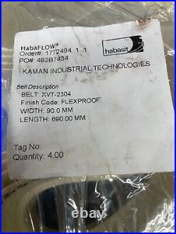 Habasit Conveyor Belt Xvt-2304 90mm Width 690mm Length Qty Of 4
