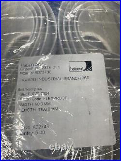 Habasit Flexproof Conveyor Belt Xvt-2304 90mm Width 1100mm Length Qty Of 5