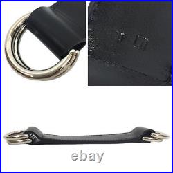 Hermes Romance Belt Buckle Leather Black Size L length 19cm Width 3cm Ladies