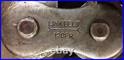 Link Belt #120fr Cottered Chain, 1 1/2 Pitch, 1 Width, 4 Ft Length
