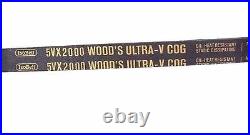 Lot Of 4 New Tb Wood's 5vx2000 Ultra-v Cog V-belts 5/8in Width 200in Length