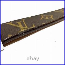 Louis Vuitton Monogram Santulle Carre M6801 Belt Women's Free Shipping Used