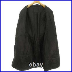 Prada nylon coat with belt size 40 color black ladies Width 49cm Length 94cm