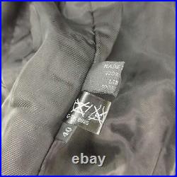 Prada nylon coat with belt size 40 color black ladies Width 49cm Length 94cm