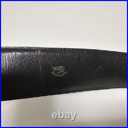 Super rare Old Gucci belt ladies black leather