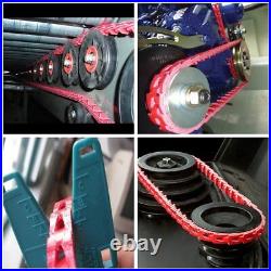 Twist Adjustable A/13/4L Link V-Belt, A/4L 1/2 Width, 25 ft Length A/13/4L RED