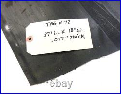 Unknown Brand, Conveyor Belt, 37' Length, 18 Width Black Rubber