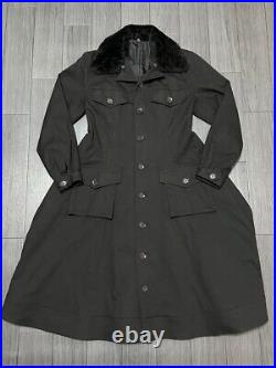 Woman Yohji Yamamoto 2007AW Dress Trench Coat Black 1 used ship from JAPAN