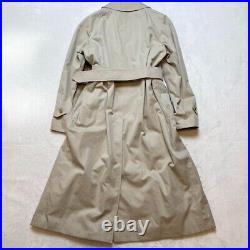 Woman's burberrys Vintage single Trench Coat Beige withbelt, Liner Size S-M
